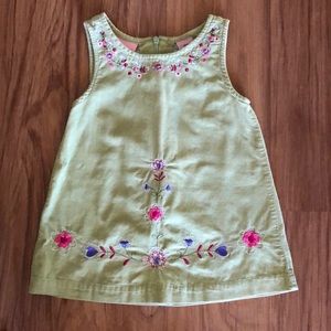 Sweet 18M Embroidered Green  Courdory Zip Jumper